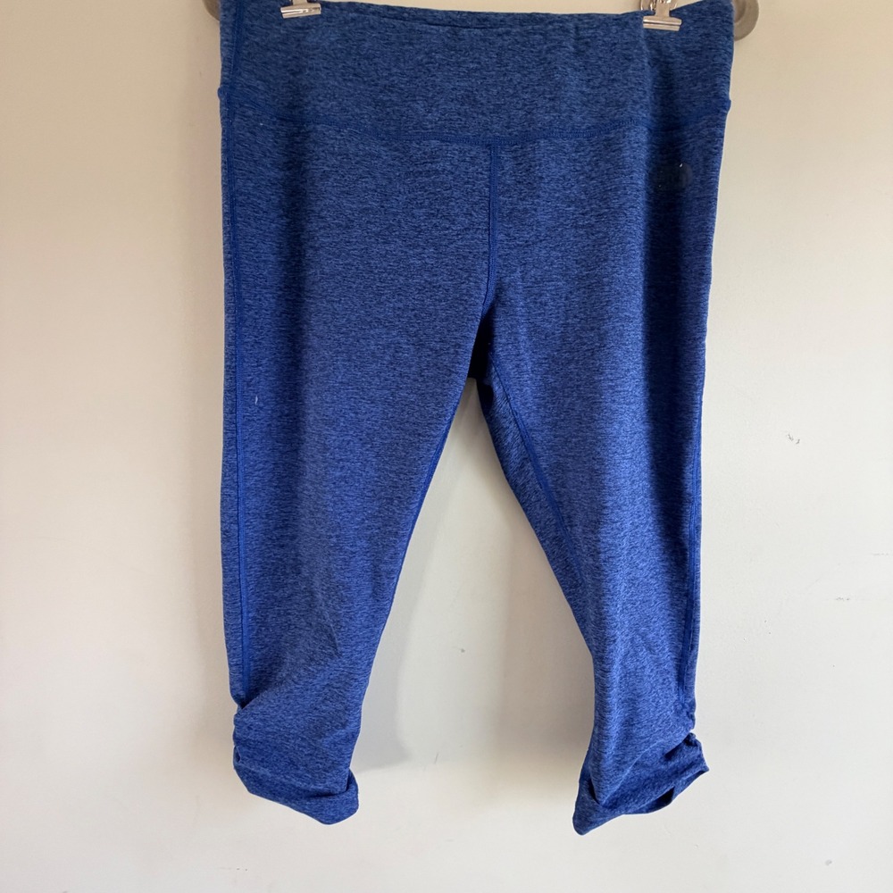 The North Face Capri Leggings Womens Large Blue Space Dye Stretch Gorpcore